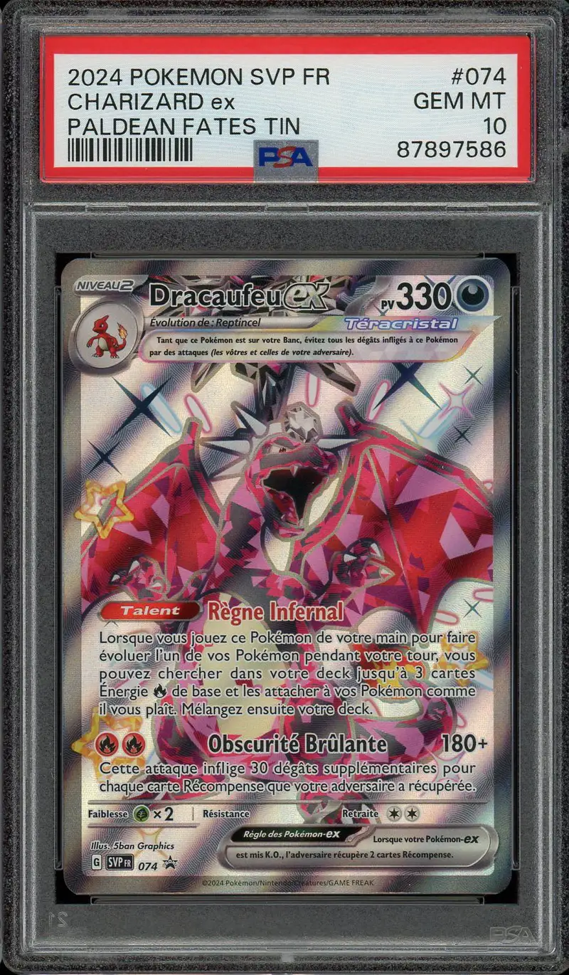 PSA 10 Dracaufeu Ex