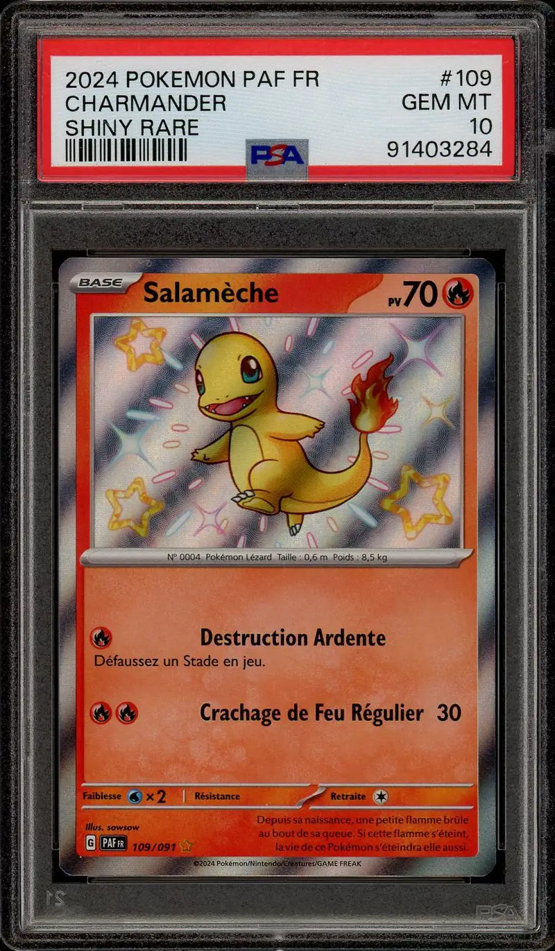 PSA 10 Salamèche Shiny