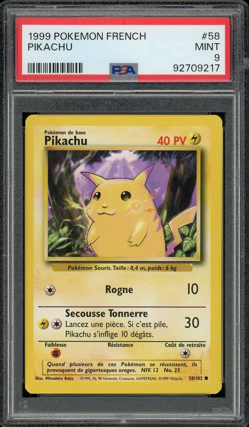 PSA 9 Pikachu