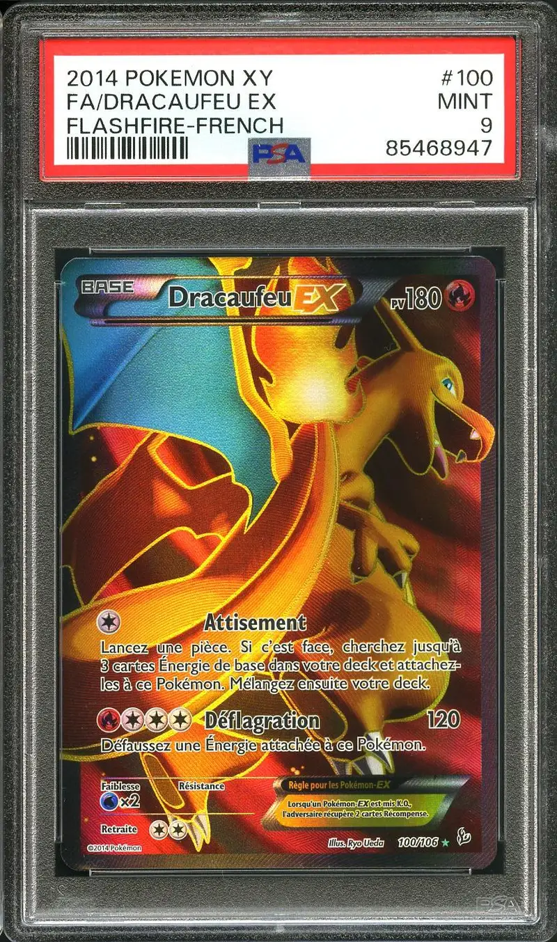 PSA 9 Dracaufeu Ex