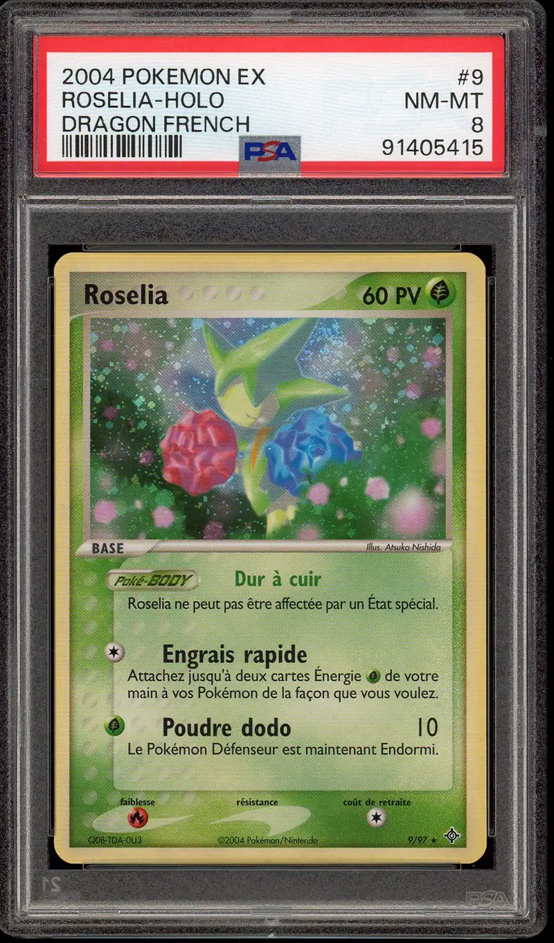 PSA 8 Roselia Holo