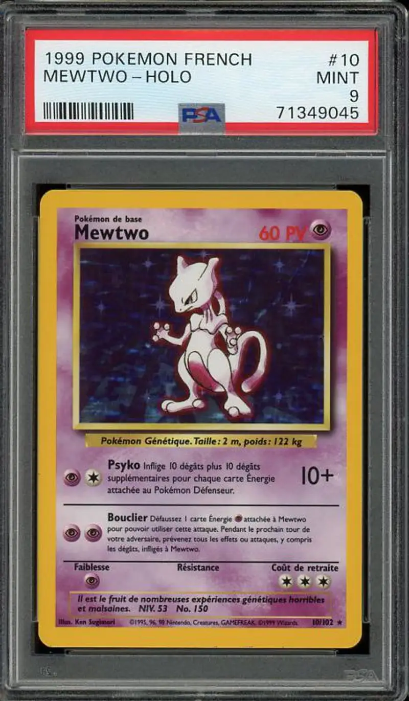 PSA 9 Mewtwo Holo