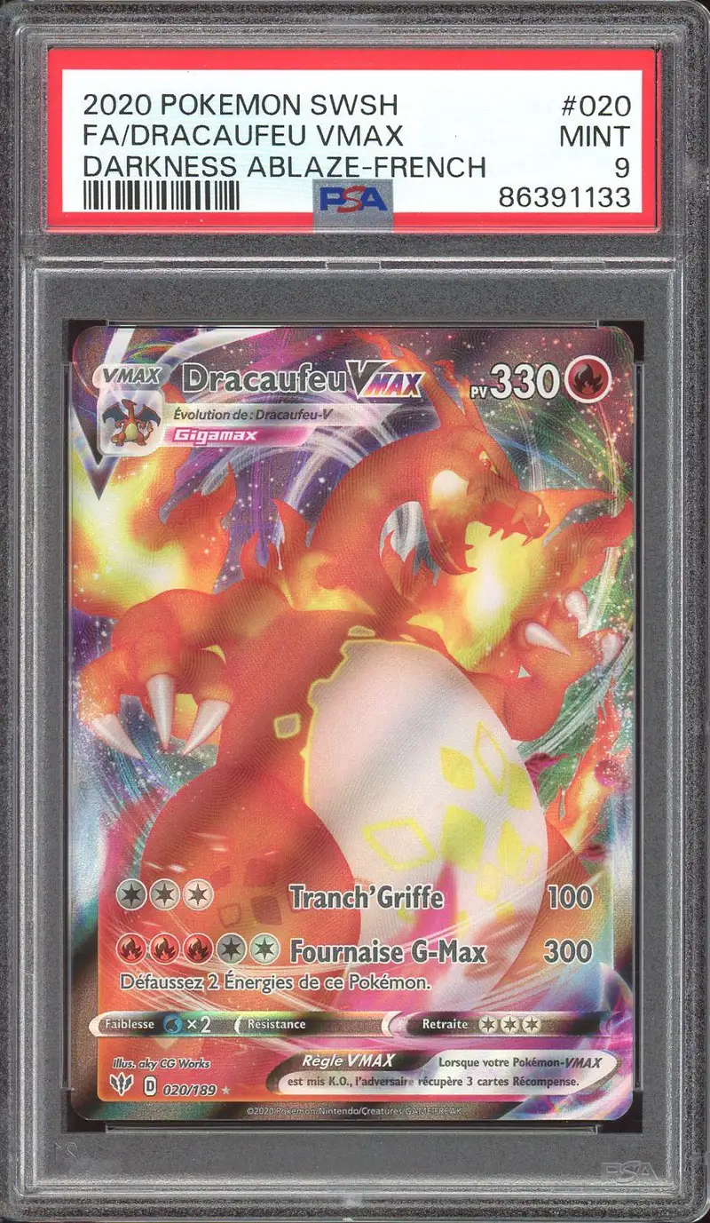 PSA 9 Dracaufeu VMax