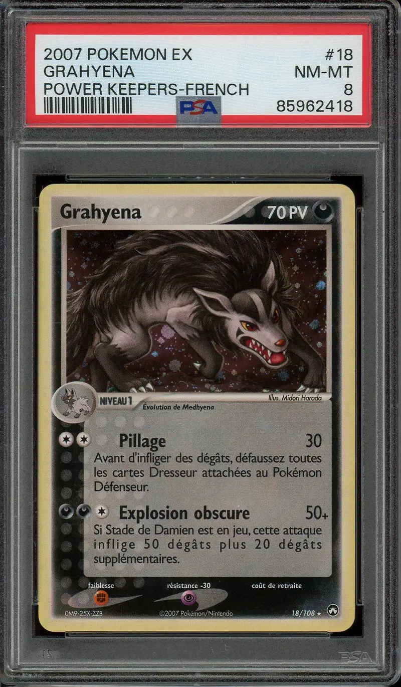 PSA 8 Grahyena Holo