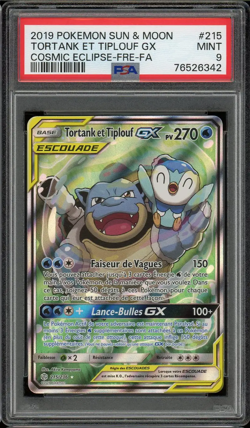 PSA 9 Tortank et Tiplouf Gx
