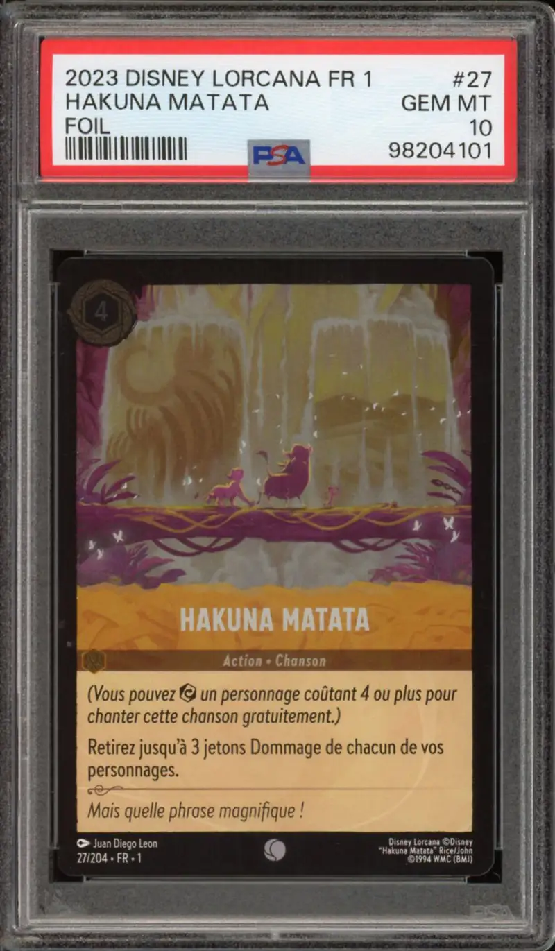PSA 10 Hakuna Matata Foil