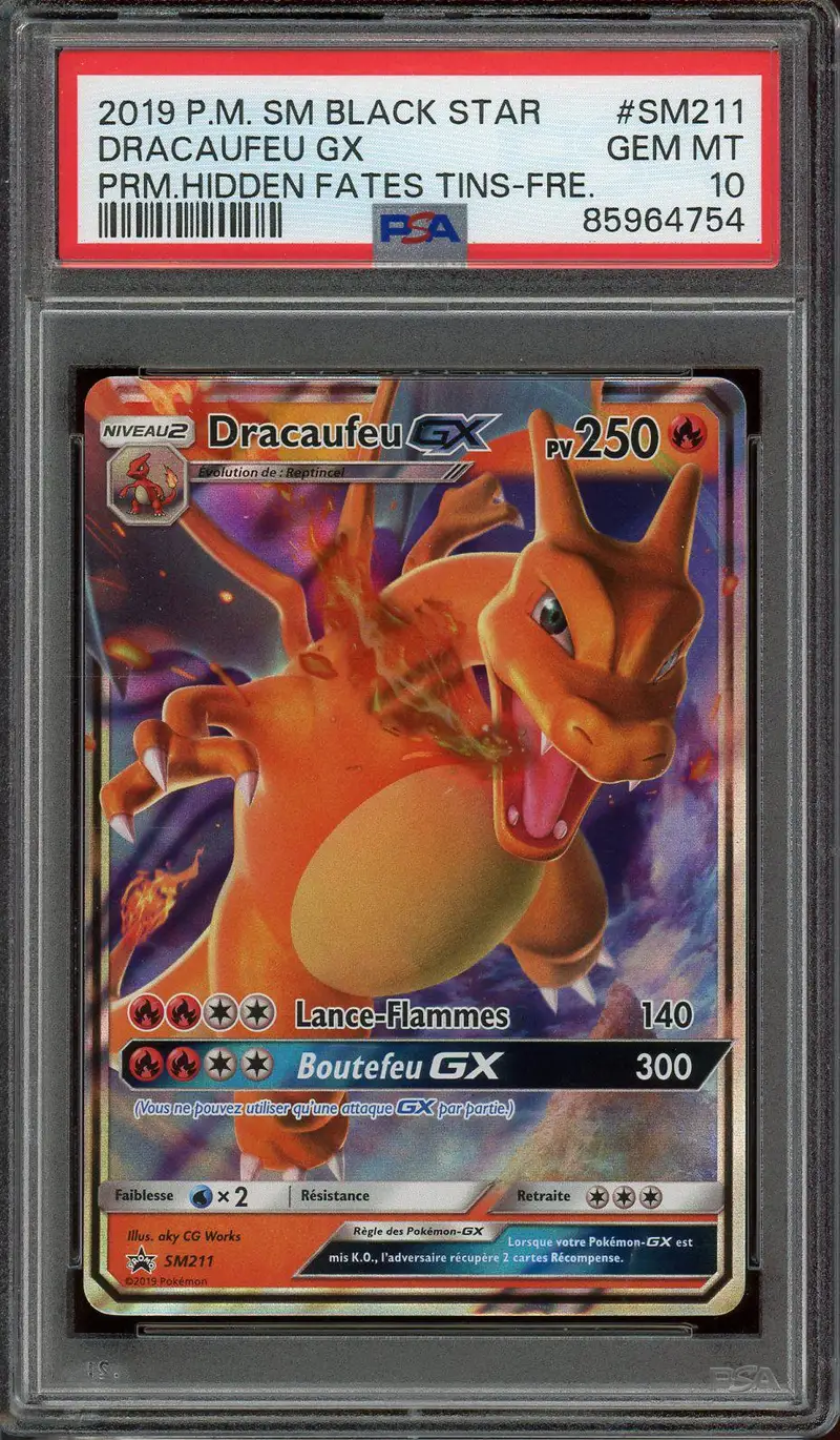 PSA 10 Dracaufeu Gx
