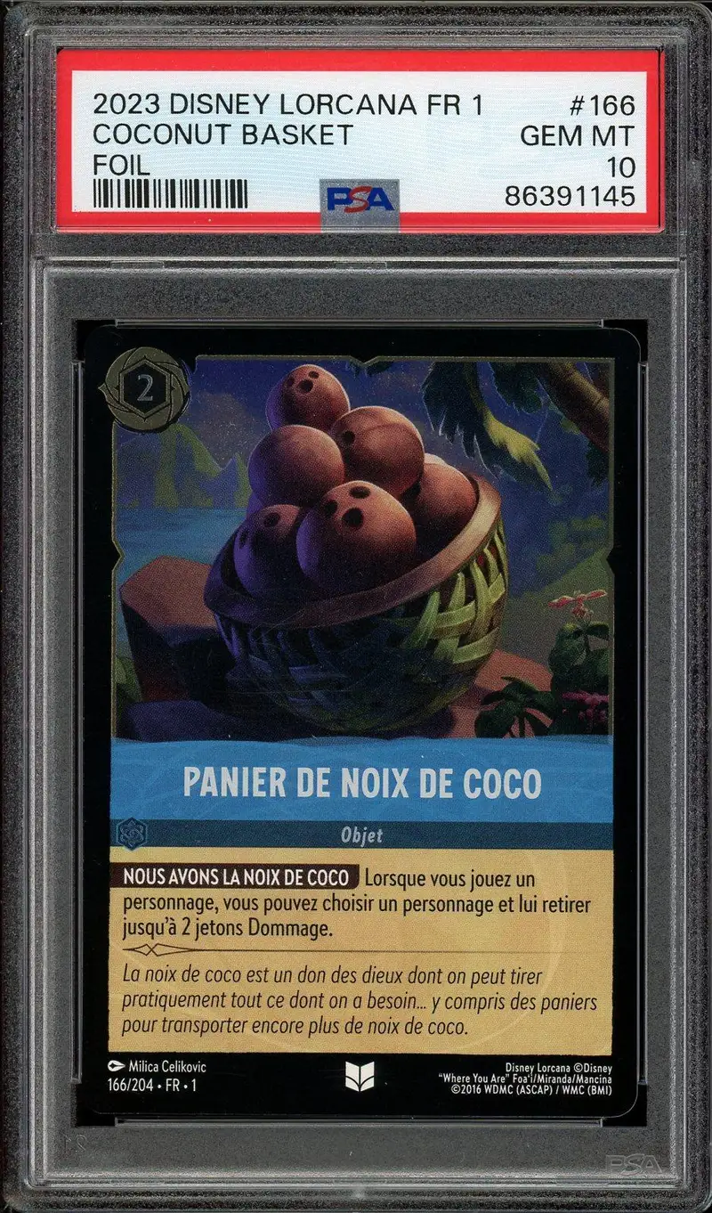 PSA 10 Panier de Noix de Coco Foil