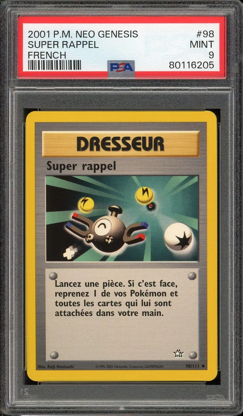 PSA 9 Super Rappel