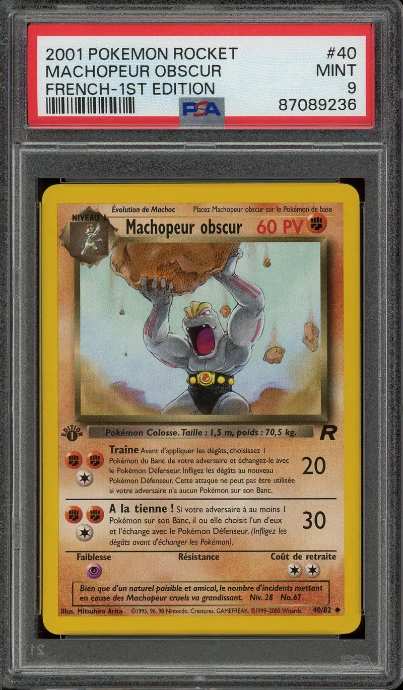 PSA 9 Machopeur Obscur