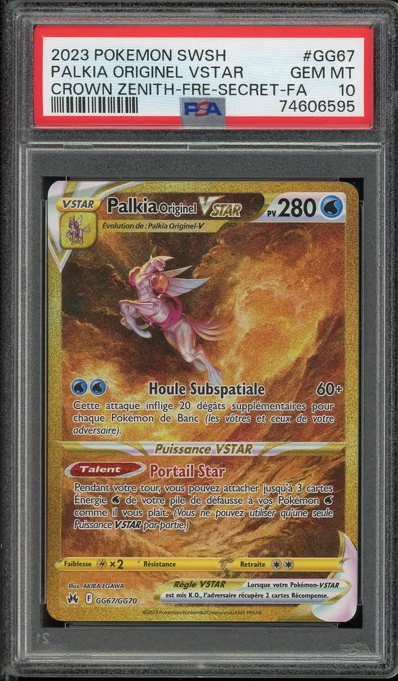 PSA 10 Palkia Originel VStar Gold