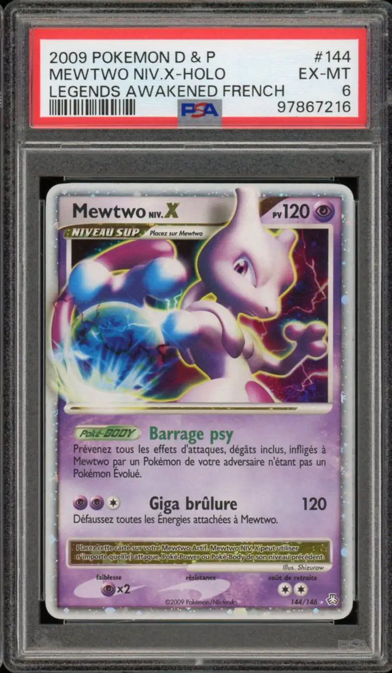 PSA 6 Mewtwo Niv. X