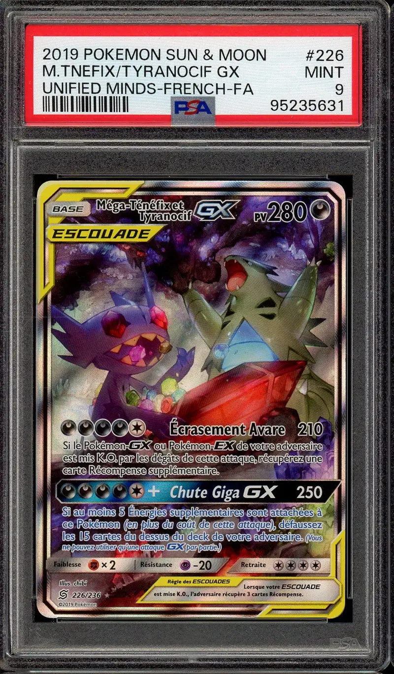 PSA 9 Méga-Ténéfix et Tyranocif Gx