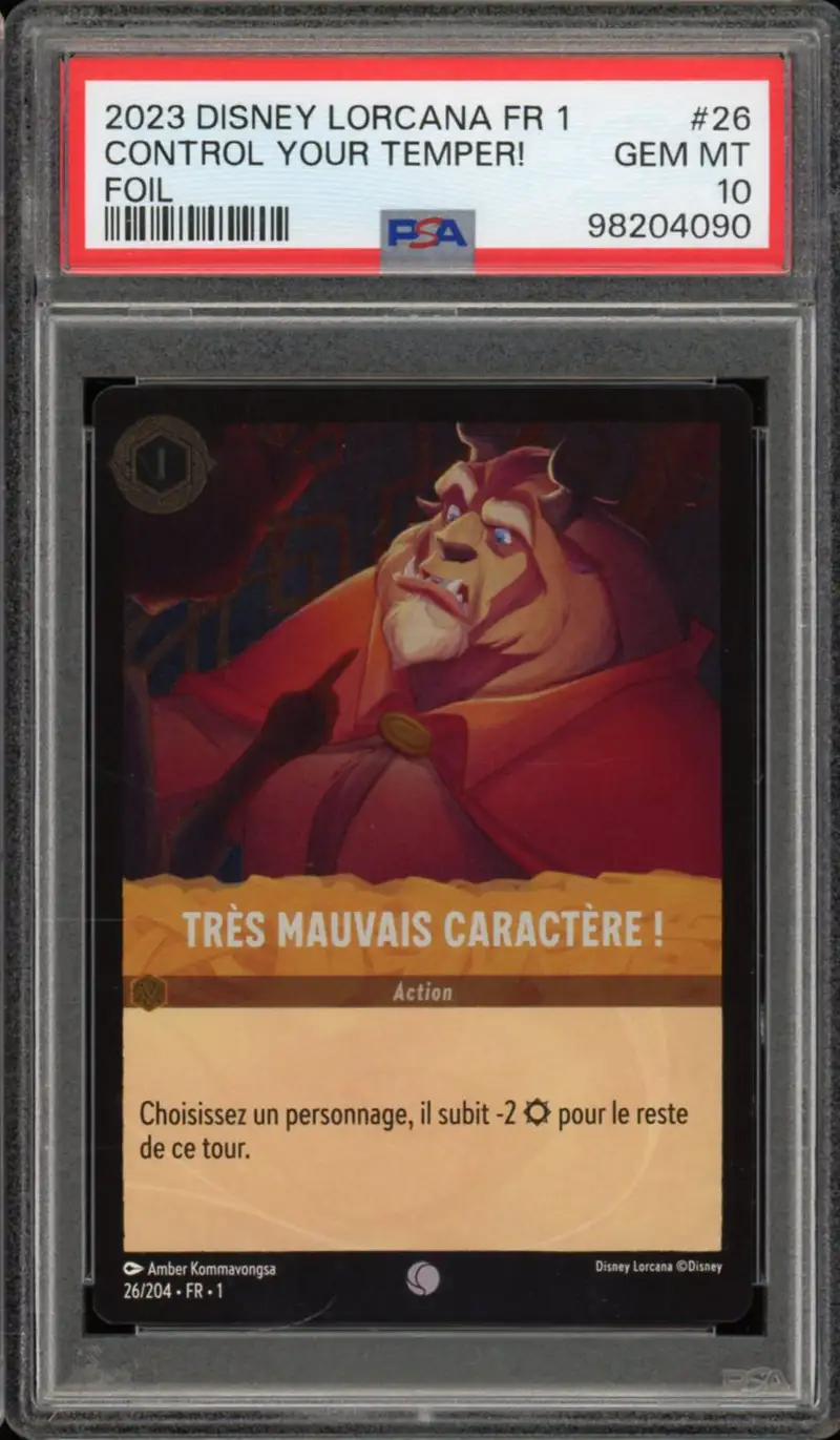 PSA 10 Très Mauvais Caractère ! Foil