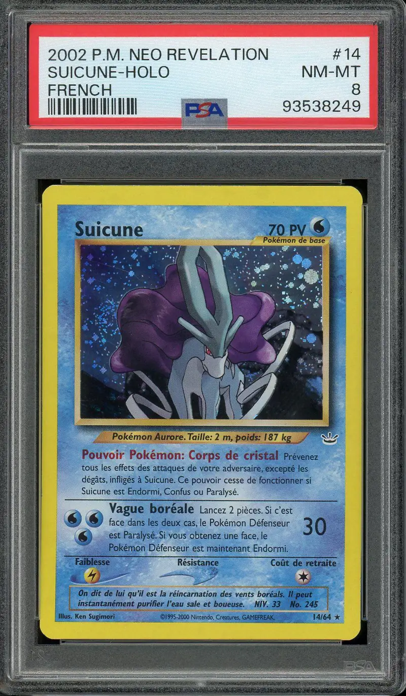 PSA 8 Suicune Holo