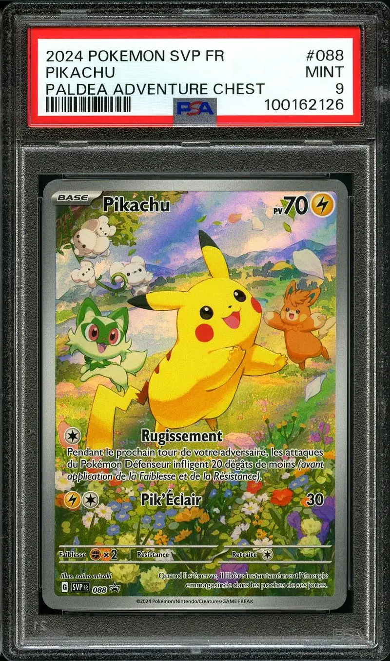 PSA 9 Pikachu