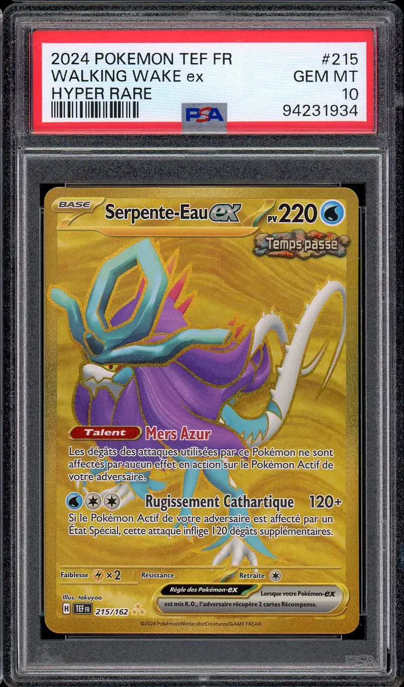 PSA 10 Serpente-Eau Ex Gold