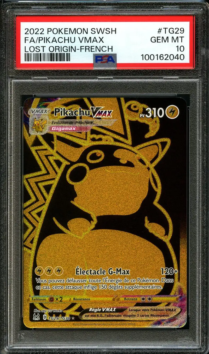 PSA 10 Pikachu VMax Gold