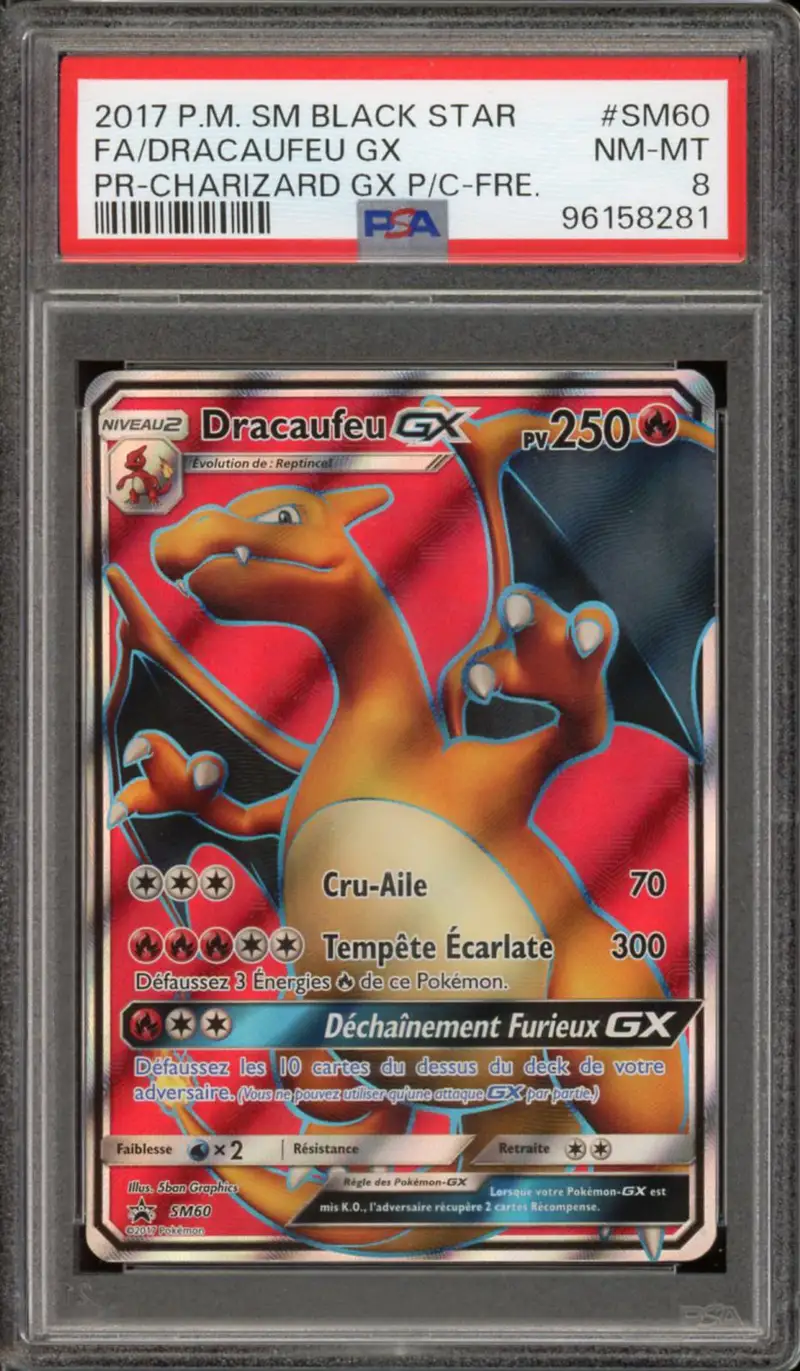 PSA 8 Dracaufeu Gx