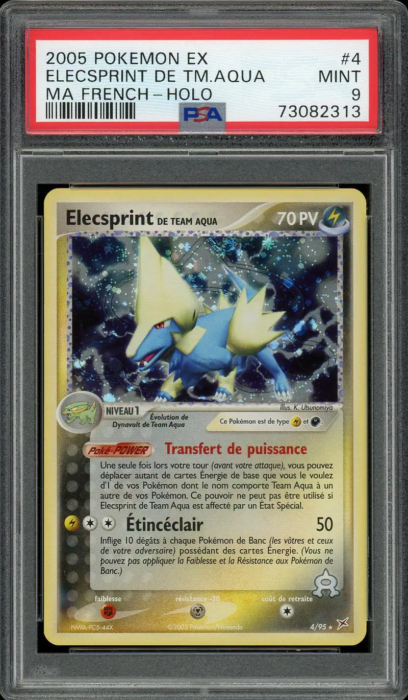 PSA 9 Elecsprint de Team Aqua Holo