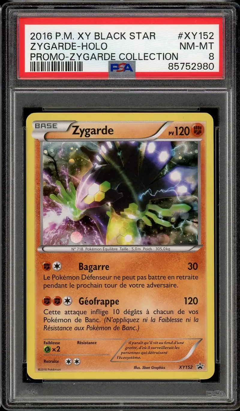 PSA 8 Zygarde Holo