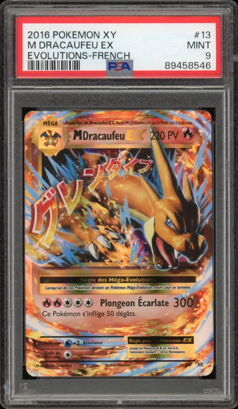 PSA 9 Méga Dracaufeu Ex