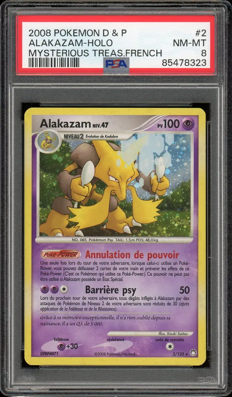 PSA 8 Alakazam Holo