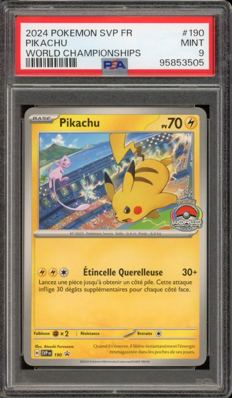 PSA 9 Pikachu