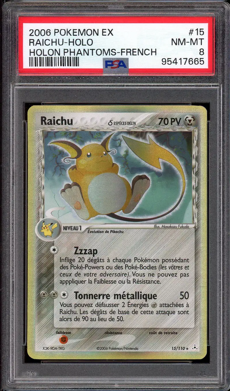 PSA 8 Raichu Holo