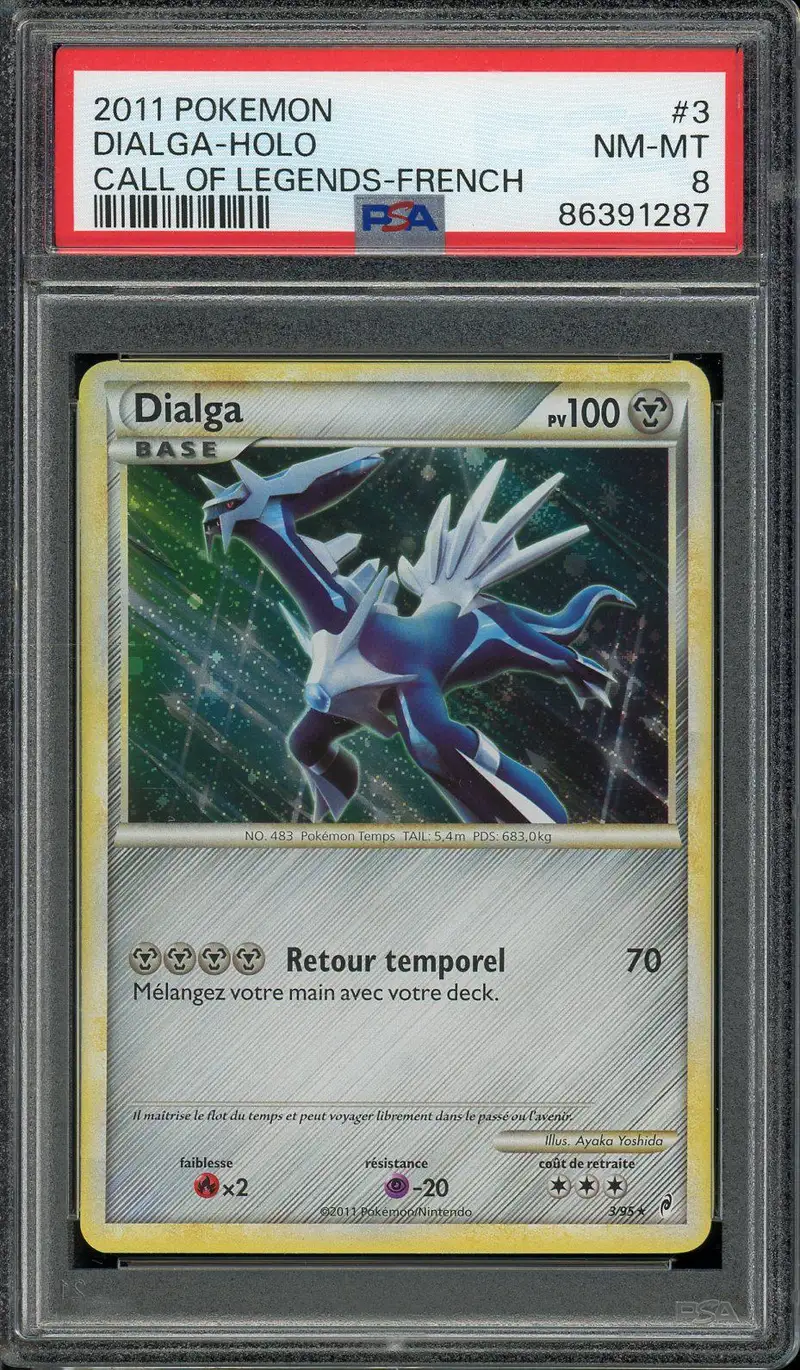 PSA 8 Dialga Holo
