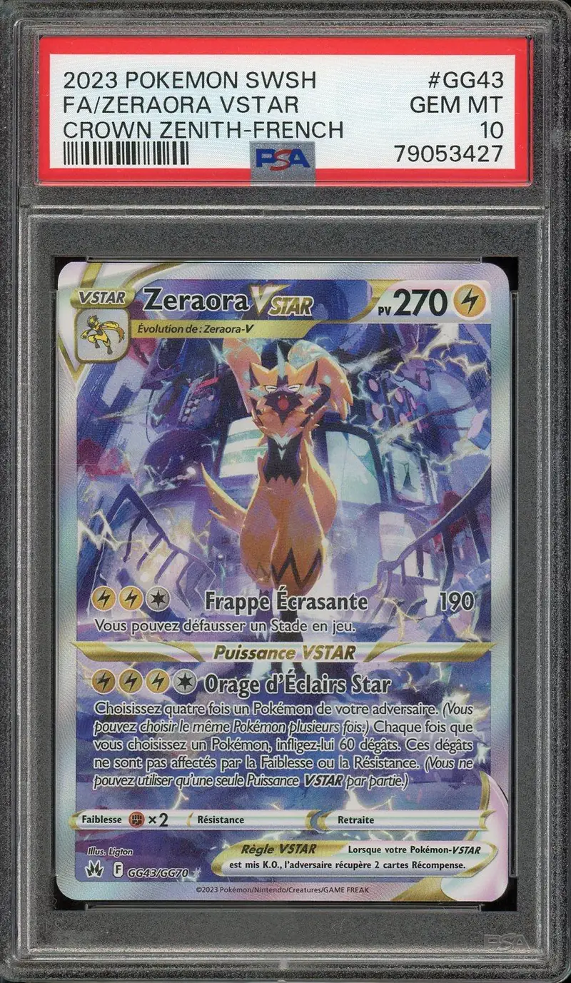 PSA 10 Zeraora VStar
