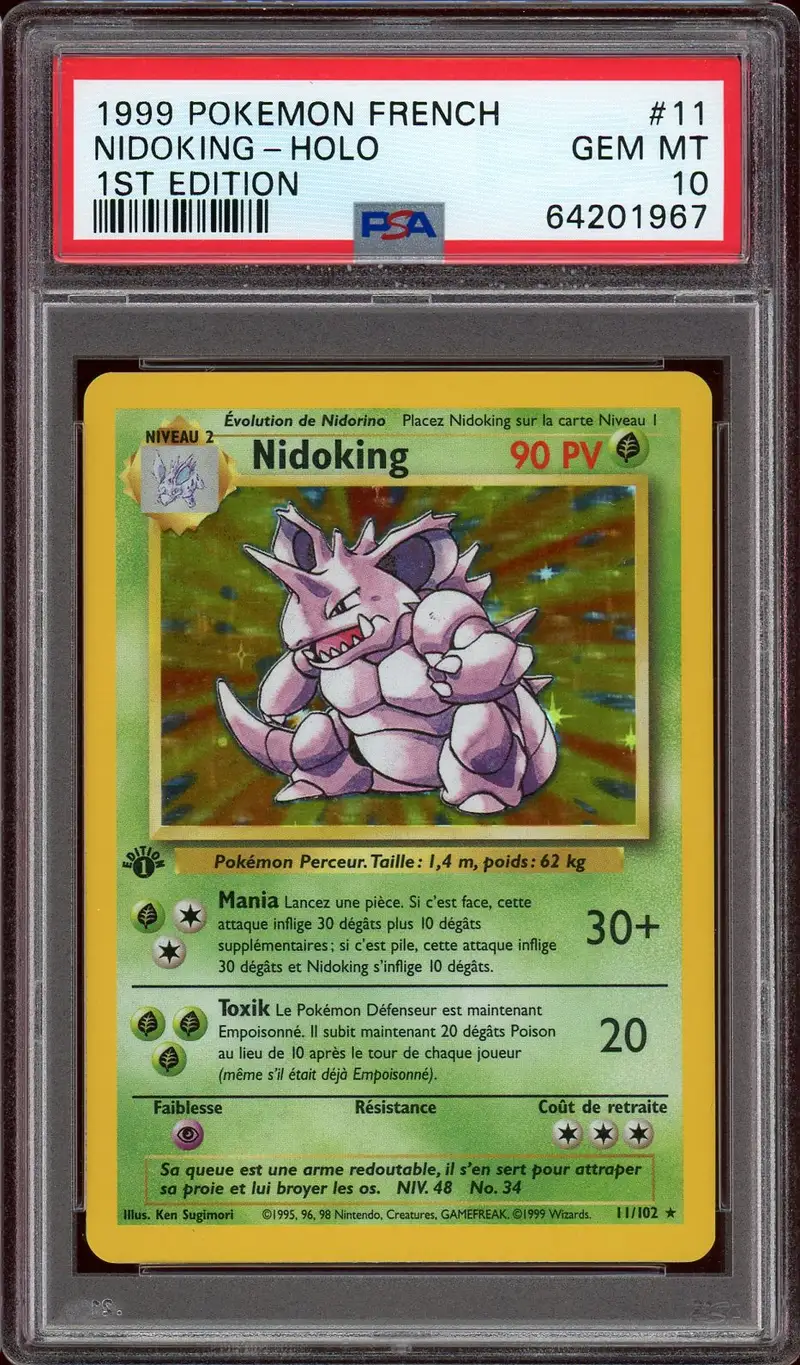 PSA 10 Nidoking Holo
