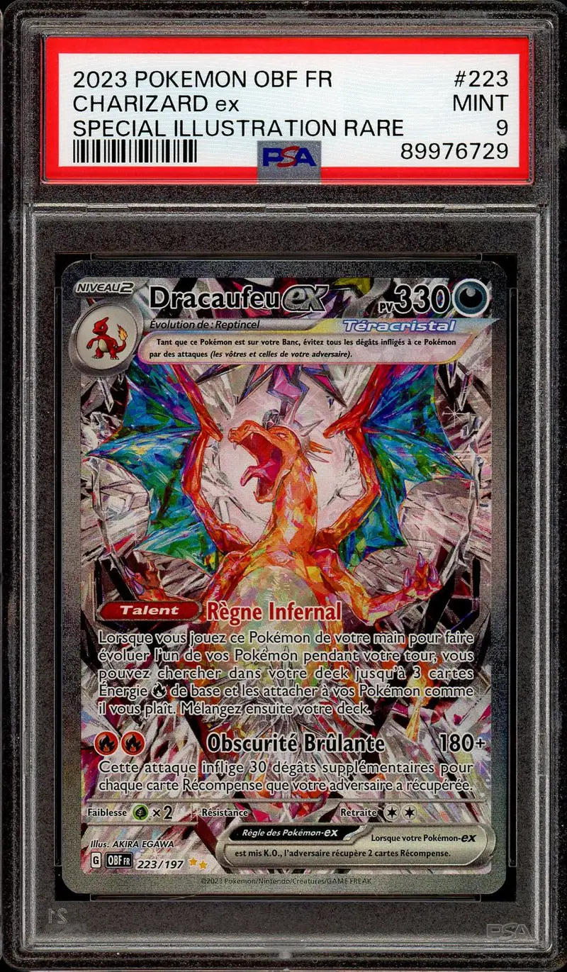 PSA 9 Dracaufeu Ex