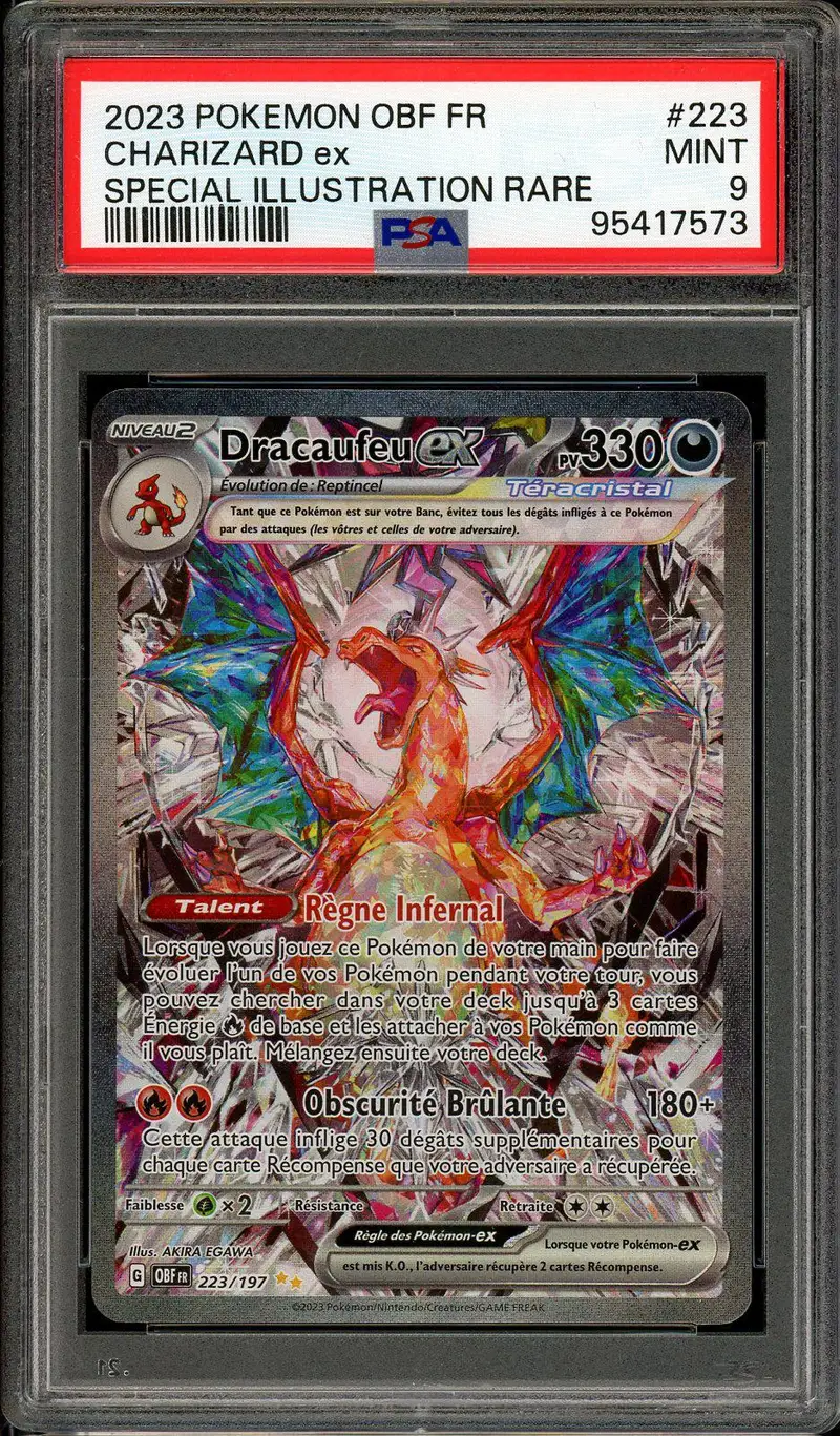 PSA 9 Dracaufeu Ex