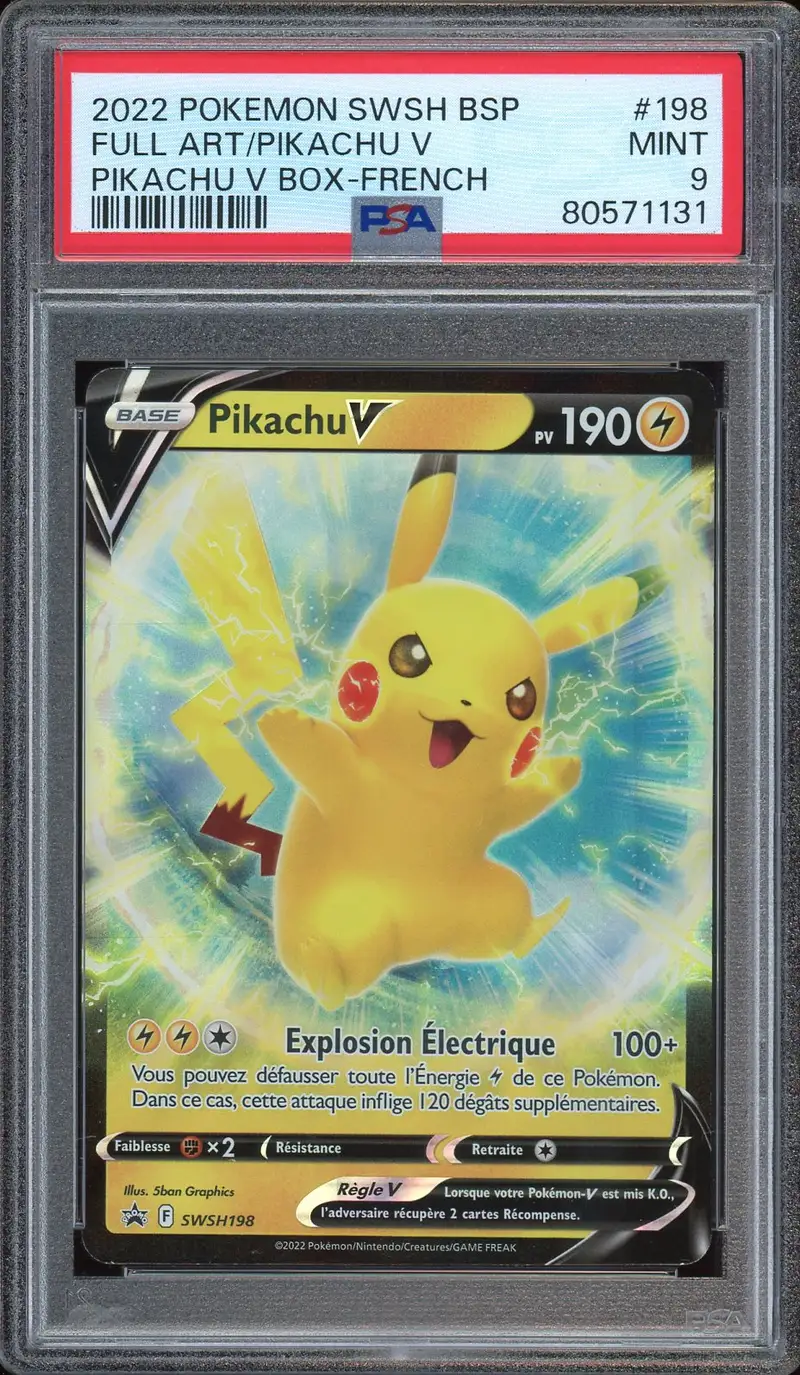 PSA 9 Pikachu V