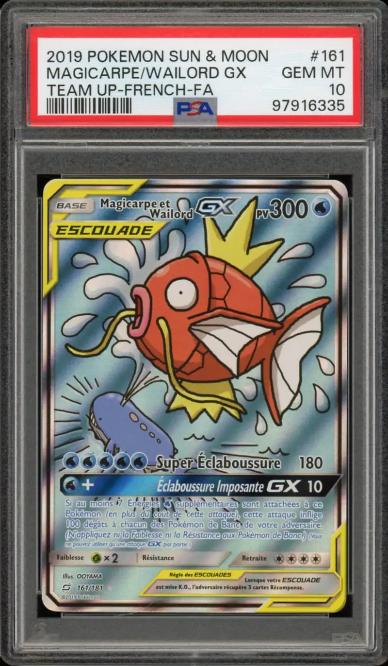 PSA 10 Magicarpe et Wailord Gx