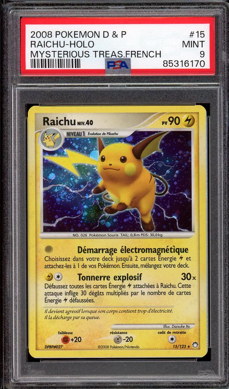 PSA 9 Raichu Holo