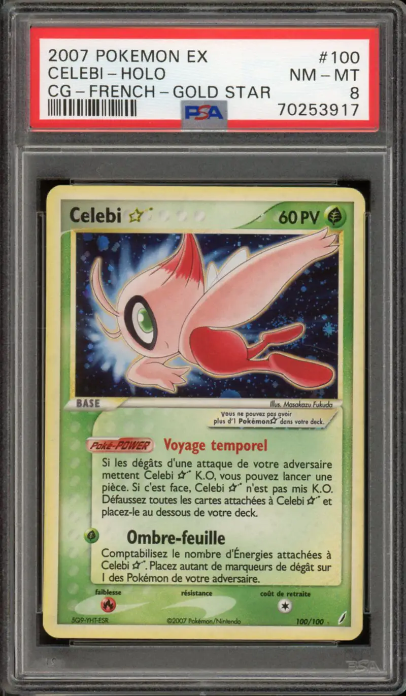 PSA 8 Celebi Gold Star