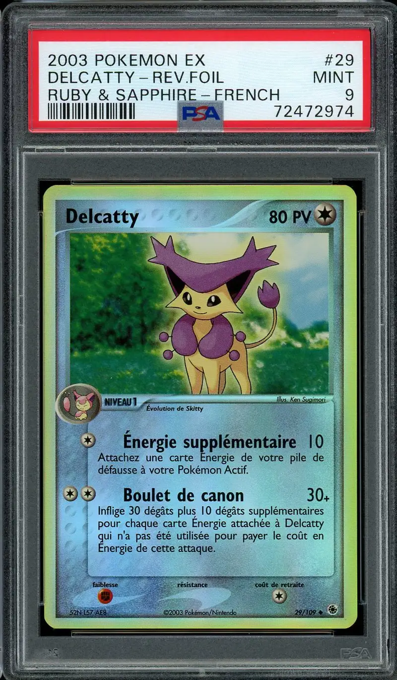 PSA 9 Delcatty Reverse