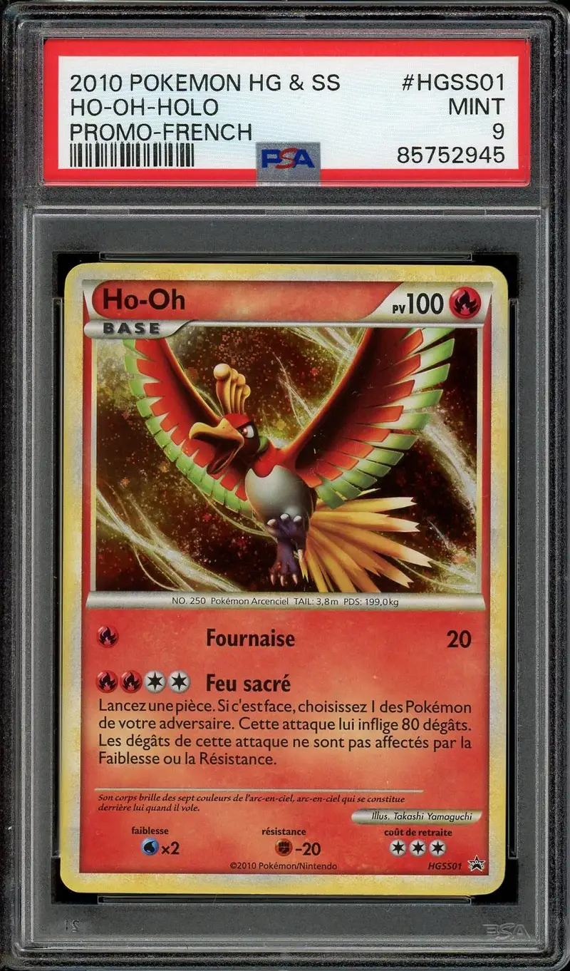 PSA 9 Ho-Oh Holo