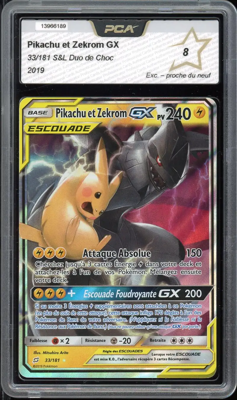 PCA 8 Pikachu et Zekrom Gx