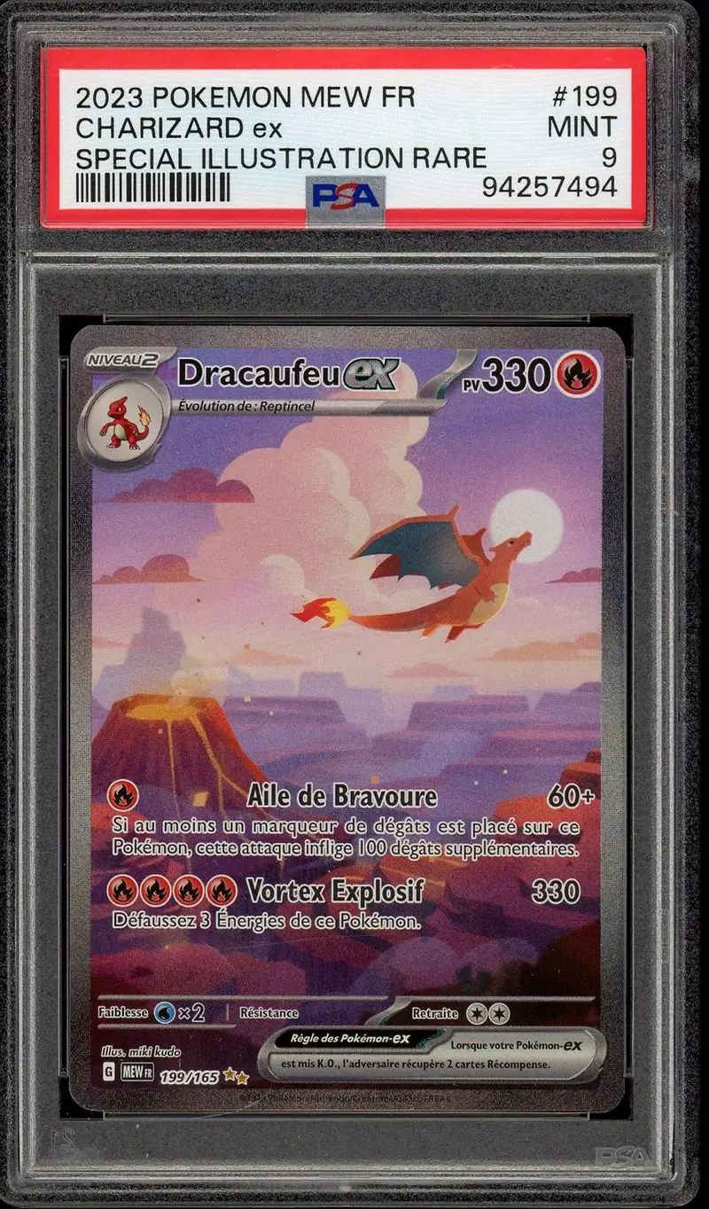 PSA 9 Dracaufeu Ex