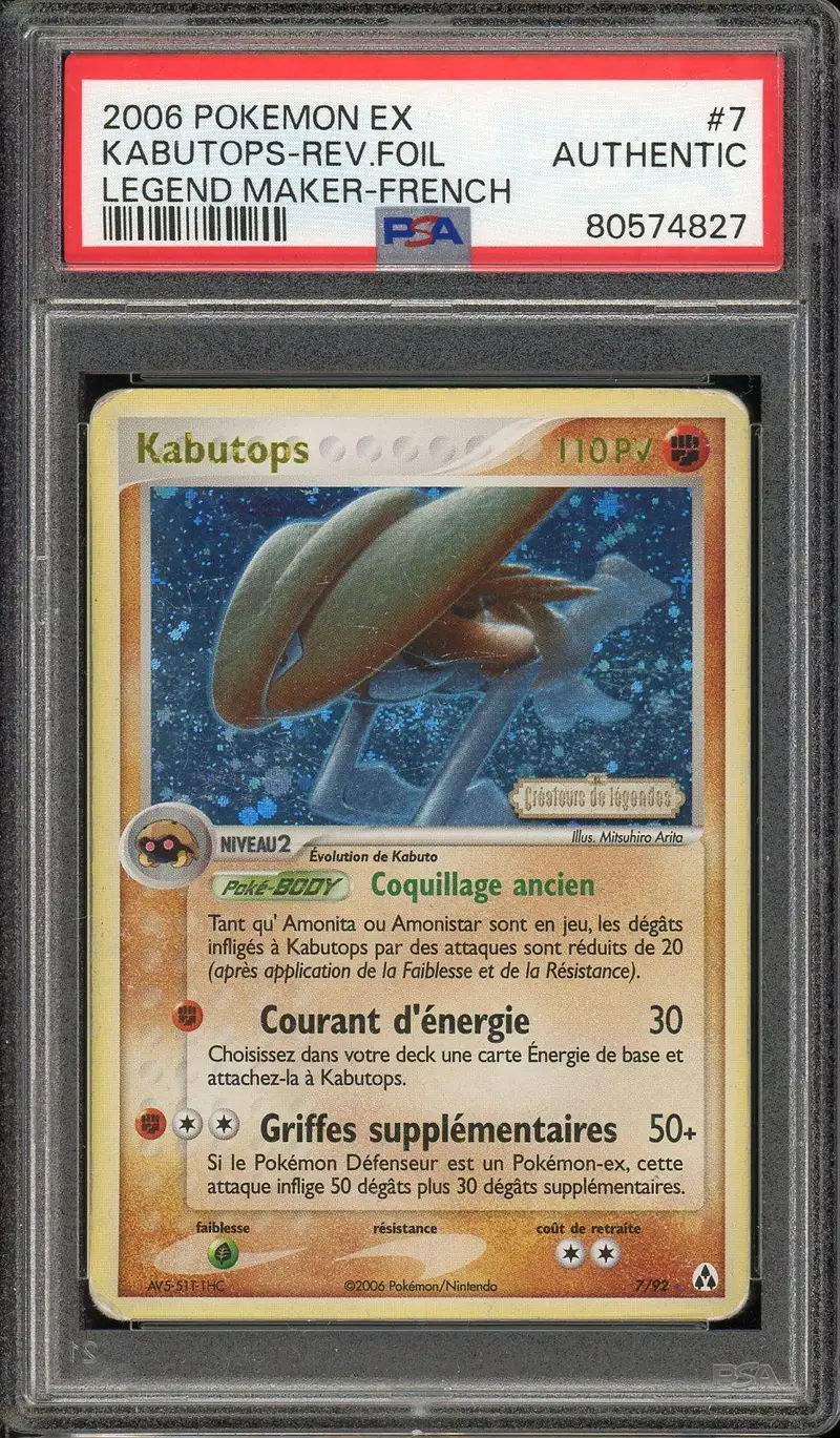 PSA A Kabutops Holo Rev