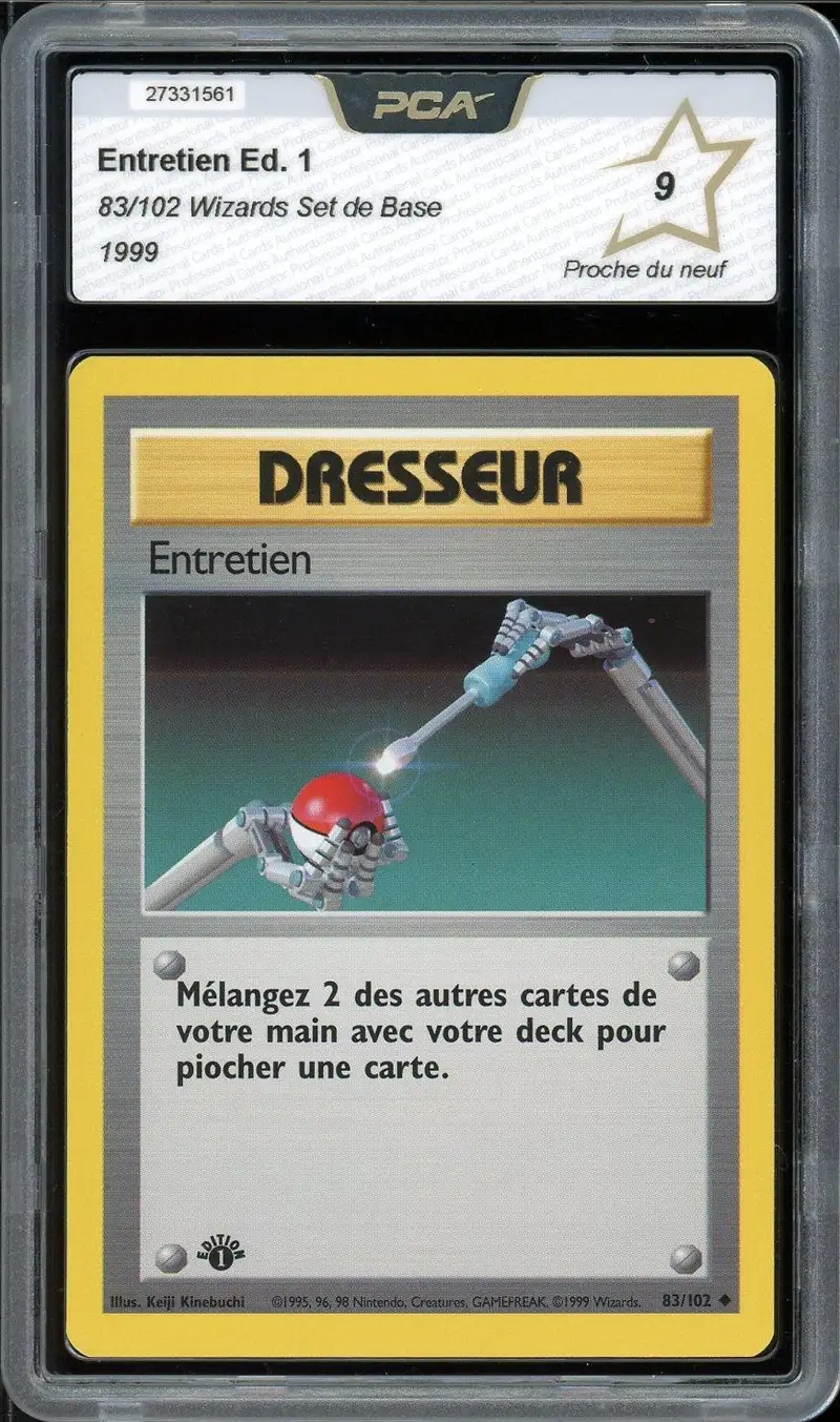 PCA 9 Entretien