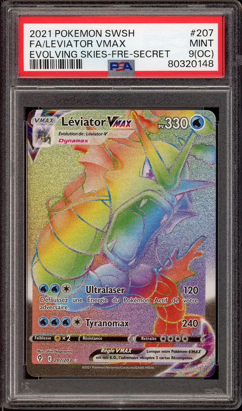 PSA 9 Léviator VMax Rainbow