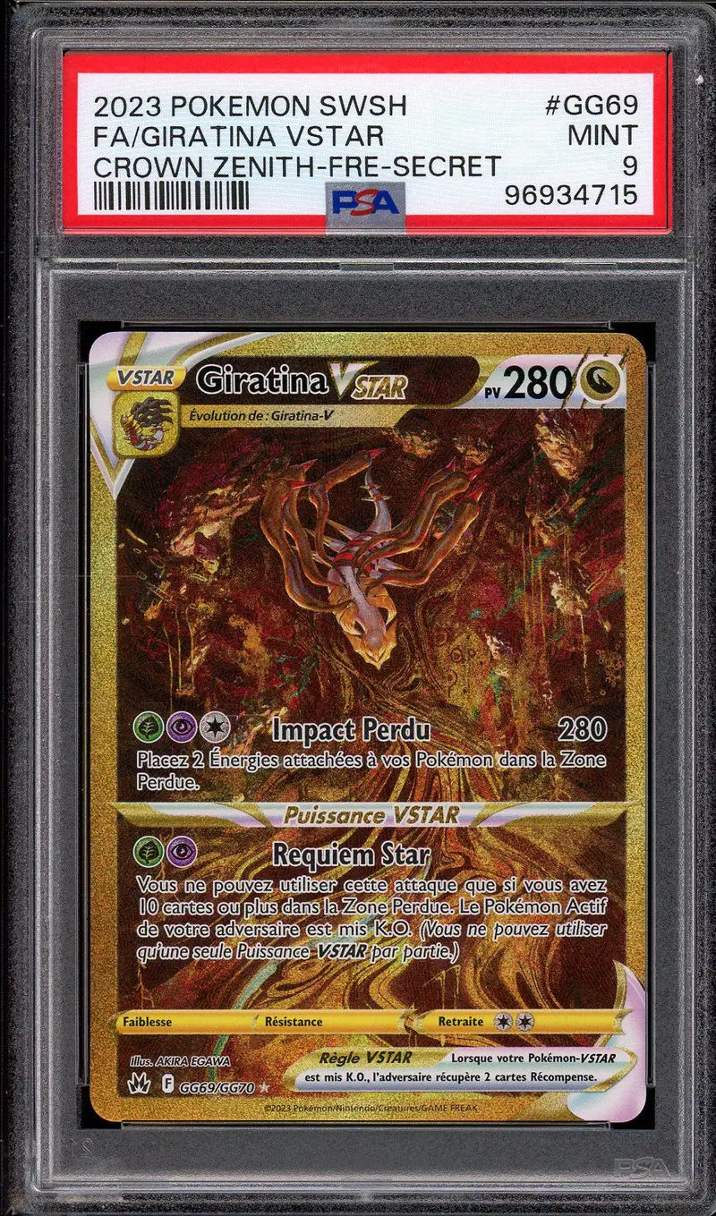 PSA 9 Giratina VStar Gold