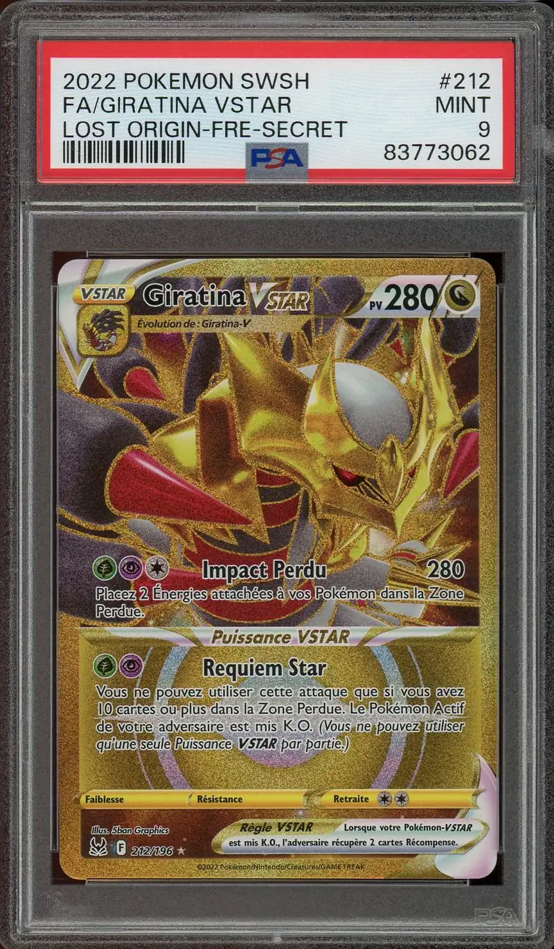PSA 9 Giratina VStar Gold