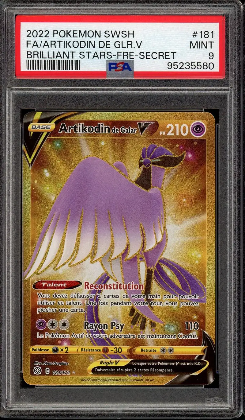 PSA 9 Artikodin de Galar V Gold
