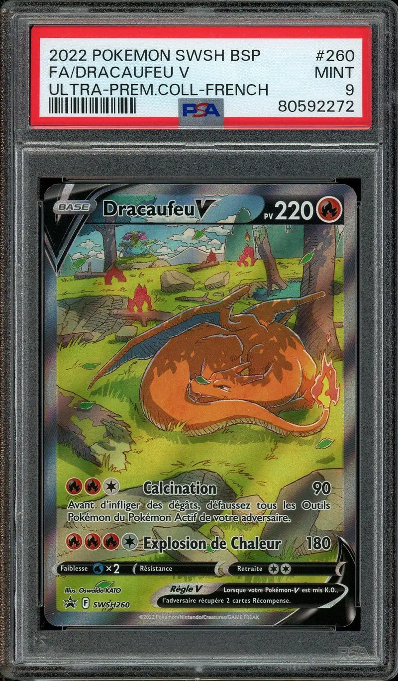 PSA 9 Dracaufeu V