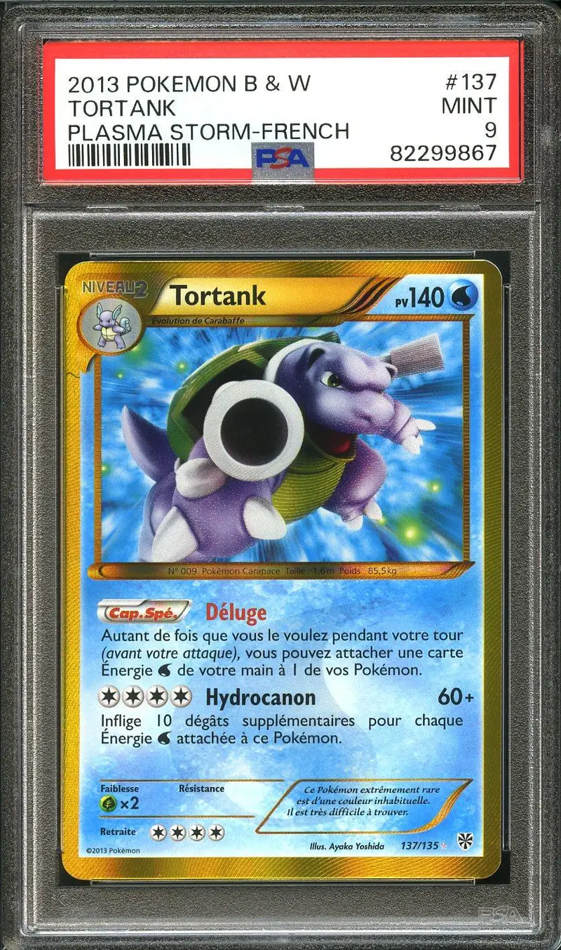PSA 9 Tortank Gold